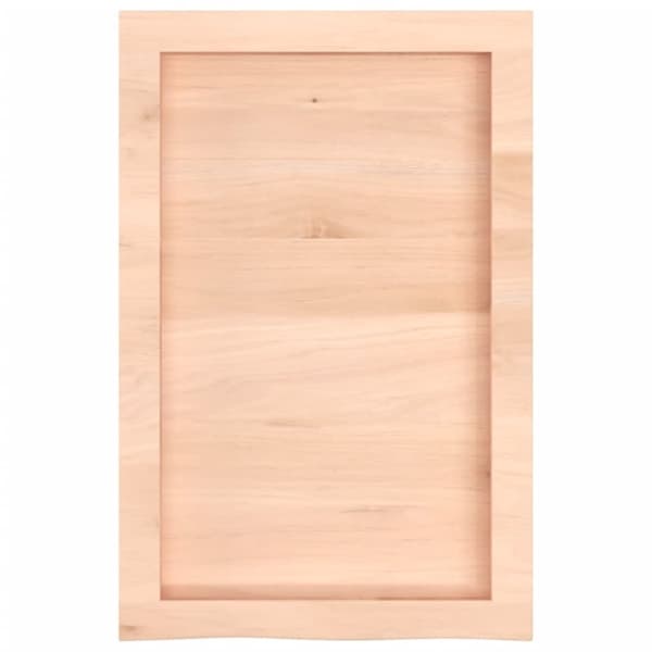 vidaXL væghylde 40x60x(2-4) cm ubehandlet massivt egetræ