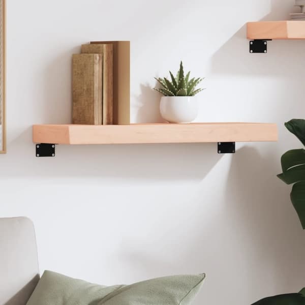 vidaXL Seinähylly 60x20x6 cm käsittelemätön täysi tammi