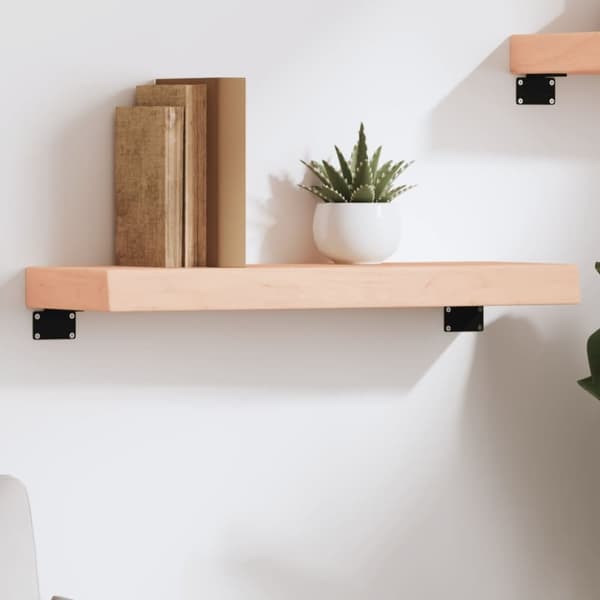 vidaXL Seinähylly 60x20x6 cm käsittelemätön täysi tammi