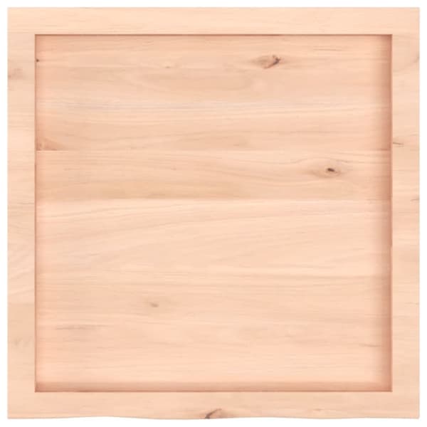 vidaXL væghylde 60x60x(2-4) cm ubehandlet massivt egetræ