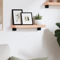 Miniatyrbilde 4 av 8: vidaXL Hyllplan 40x10x4 cm obehandlad massiv ek