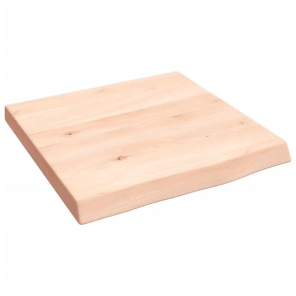 vidaXL Hyllplan 40x40x(2-4) cm obehandlad massiv ek
