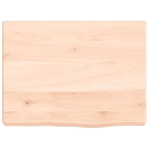 vidaXL Hyllplan 40x30x(2-4) cm obehandlad massiv ek