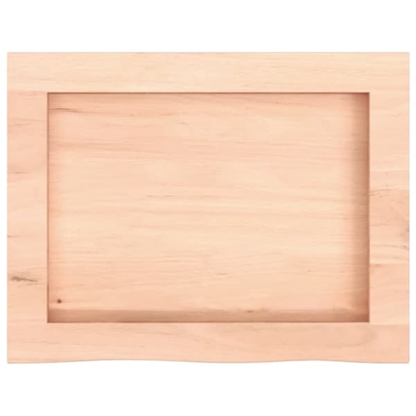 vidaXL Hyllplan 40x30x(2-4) cm obehandlad massiv ek