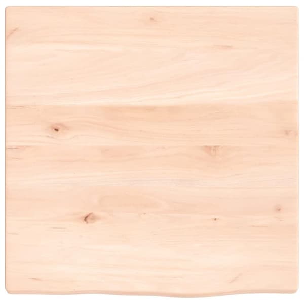 vidaXL Hyllplan 40x40x2 cm obehandlad massiv ek