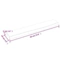 Miniatyrbilde 4 av 4: vidaXL Hyllplan 60x10x4 cm obehandlad massiv ek