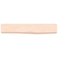 Miniatyrbilde 2 av 4: vidaXL Hyllplan 60x10x4 cm obehandlad massiv ek