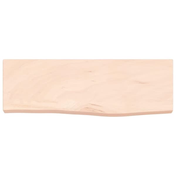 vidaXL Hyllplan 60x20x4 cm obehandlad massiv ek
