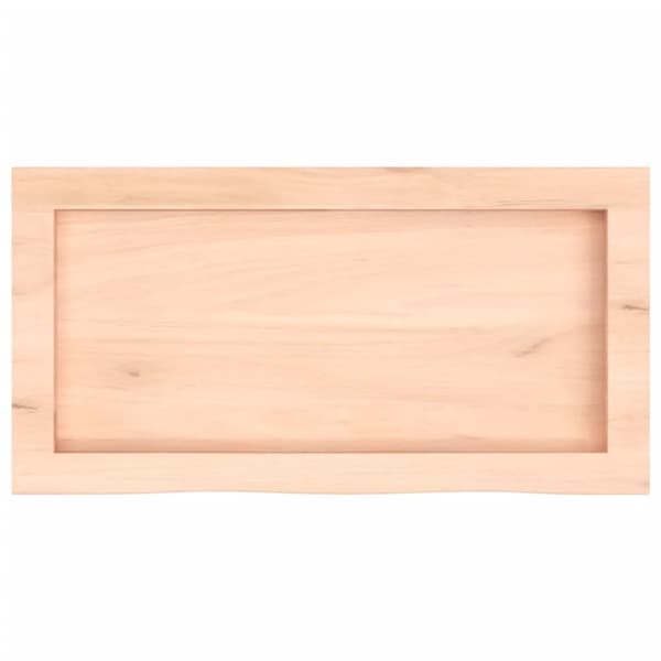 vidaXL Vegghylle 60x30x(2-4) cm ubehandlet heltre eik