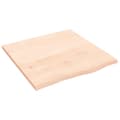 Miniatyrbilde 1 av 8: vidaXL Hyllplan 60x60x2 cm obehandlad massiv ek