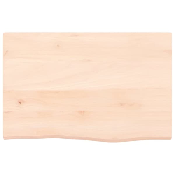 vidaXL Hyllplan 60x40x2 cm obehandlad massiv e6