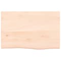 Miniatyrbilde 5 av 8: vidaXL Hyllplan 60x40x2 cm obehandlad massiv e6
