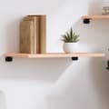 Miniatyrbilde 2 av 8: vidaXL Hyllplan 60x40x2 cm obehandlad massiv e6