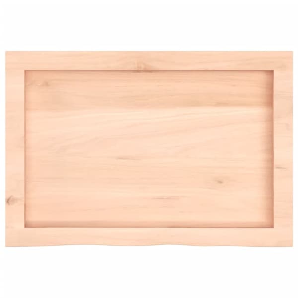vidaXL Vegghylle 60x40x(2-4) cm ubehandlet heltre eik