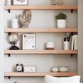 Miniatyrbild 2 av 8: vidaXL Hyllplan 80x10x6 cm obehandlad massiv ek