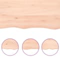 Miniatyrbilde 6 av 8: vidaXL Vegghylle 80x20x4 cm ubehandlet heltre eik