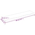 Miniatyrbilde 8 av 8: vidaXL Vegghylle 80x20x4 cm ubehandlet heltre eik