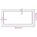 Miniatyrbild 11 av 11: vidaXL Hyllplan 80x40x(2-4) cm obehandlad massiv ek