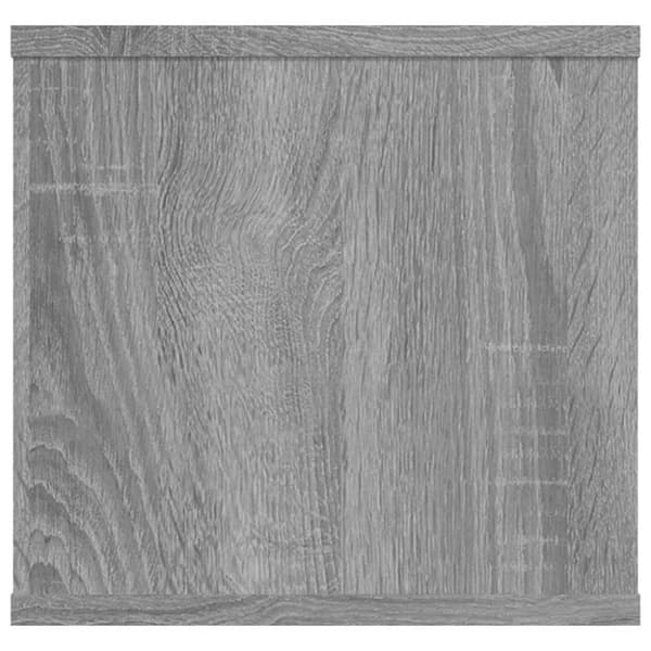 vidaXL væghylde 102x30x29 cm konstrueret træ grå sonoma-eg
