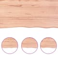 Miniatyrbilde 6 av 8: vidaXL Vegghylle lysebrun 40x30x2 cm behandlet heltre eik