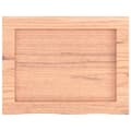 Miniatyrbild 6 av 11: vidaXL Vägghylla ljusbrun 40x30x(2-6) cm behandlad massiv ek
