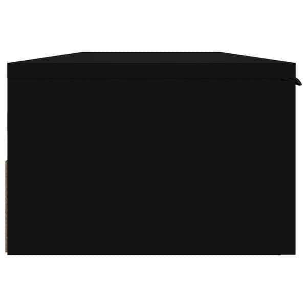 vidaXL vægskab 102x30x20 cm konstrueret træ sort
