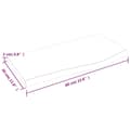 Miniatyrbilde 7 av 7: vidaXL Vegghylle lysebrun 60x30x2 cm behandlet heltre eik