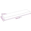 Miniatyrbilde 4 av 7: vidaXL Vegghylle lysebrun 40x10x2 cm behandlet heltre eik