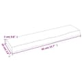 Miniatyrbilde 6 av 7: vidaXL Vegghylle lysebrun 40x10x2 cm behandlet heltre eik