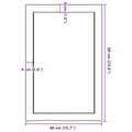 Miniatyrbild 11 av 11: vidaXL Vägghylla ljusbrun 40x60x(2-6) cm behandlad massiv ek