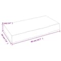 Miniatyrbillede 8 af 8: vidaXL væghylde 40x20x6 cm behandlet massivt egetræ mørkebrun