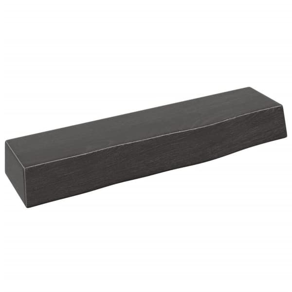vidaXL væghylde 40x10x6 cm behandlet massivt egetræ mørkebrun