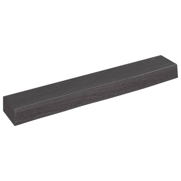 vidaXL Vegghylle mørkebrun 60x10x6 cm behandlet heltre eik