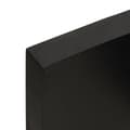 Miniatyrbilde 7 av 8: vidaXL Vegghylle mørkebrun 60x10x6 cm behandlet heltre eik