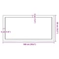 Miniatyrbild 11 av 11: vidaXL Vägghylla mörkbrun 100x50x(2-4) cm behandlad massiv ek