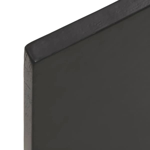 vidaXL Vägghylla mörkbrun 40x30x2 cm behandlad massiv ek