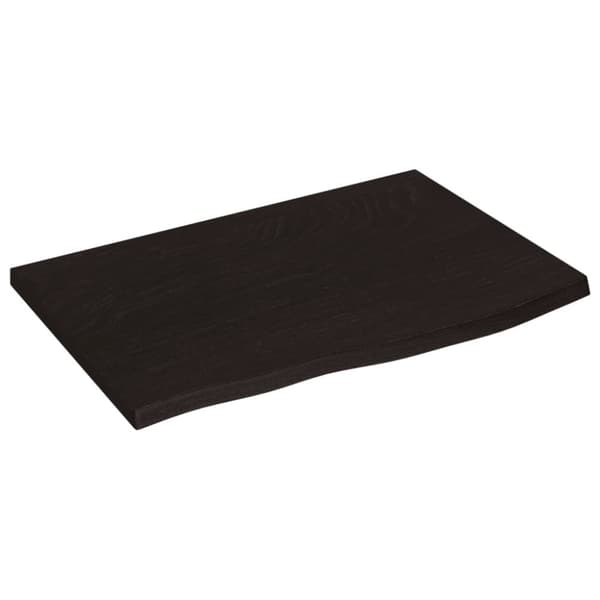 vidaXL Seinähylly tummanruskea 60x40x2 cm käsitelty täystammi