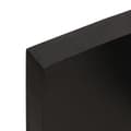 Miniatyrbilde 9 av 11: vidaXL Vegghylle mørkebrun 40x40x(2-6) cm behandlet heltre eik