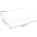 Miniatyrbilde 10 av 11: vidaXL Vegghylle mørkebrun 40x40x(2-6) cm behandlet heltre eik
