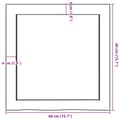 Miniatyrbilde 11 av 11: vidaXL Vegghylle mørkebrun 40x40x(2-6) cm behandlet heltre eik