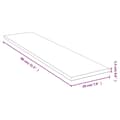 Miniatyrbilde 4 av 4: vidaXL Vegghylle 80x20x1,5 cm bambus