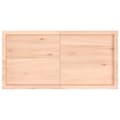 Miniatyrbillede 3 af 9: vidaXL væghylde 120x60x(2-4) cm ubehandlet massivt egetræ