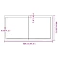 Miniatyrbillede 9 af 9: vidaXL væghylde 120x60x(2-4) cm ubehandlet massivt egetræ