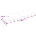 Miniatyrbillede 8 af 9: vidaXL væghylde 140x50x(2-4) cm ubehandlet massivt egetræ