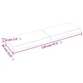 Miniatyrbillede 8 af 9: vidaXL væghylde 120x30x(2-6) cm behandlet massivt egetræ mørkebrun