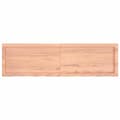 Miniatyrbillede 3 af 9: vidaXL væghylde 140x40x(2-6) cm behandlet massivt egetræ lysebrun