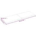 Miniatyrbillede 8 af 9: vidaXL væghylde 180x60x(2-4) cm ubehandlet massivt egetræ
