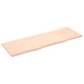 Miniatyrbillede 1 af 9: vidaXL væghylde 180x60x(2-4) cm ubehandlet massivt egetræ