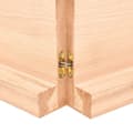 Pikkukuva 6 / 9: vidaXL Seinähylly 200x50x(2-6) cm käsittelemätön täysi tammi