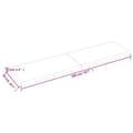 Pikkukuva 8 / 9: vidaXL Seinähylly 200x50x(2-6) cm käsittelemätön täysi tammi